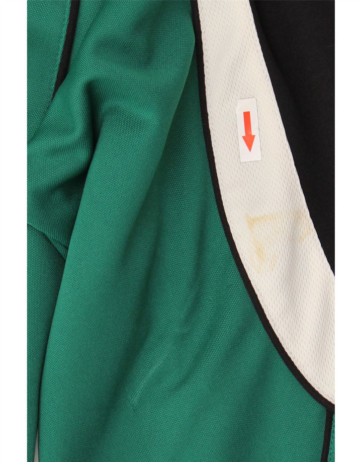 Saller Veste de Survêtement Graphique pour Homme Grand Vert Colorblock Polyester