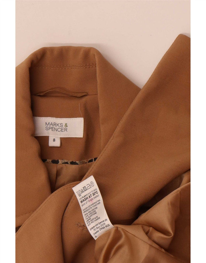 Marks & Spencer Veste blazer croisée pour femme UK 8 Small Beige