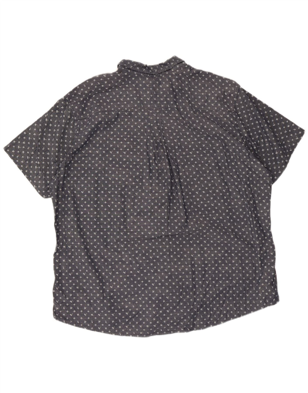 Eddie Bauer Chemise à manches courtes pour homme 2XL en coton à pois bleu
