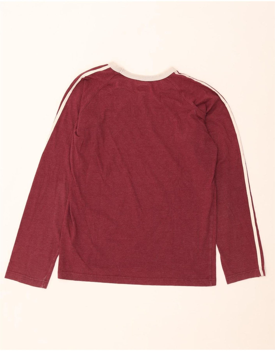 Adidas Haut à manches longues pour homme en coton bordeaux moyen