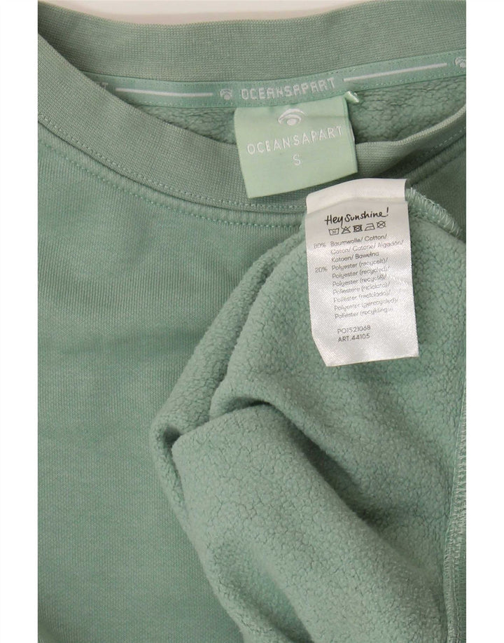 Oceansapart Sweat-shirt court surdimensionné pour femme UK 10 Petit Vert