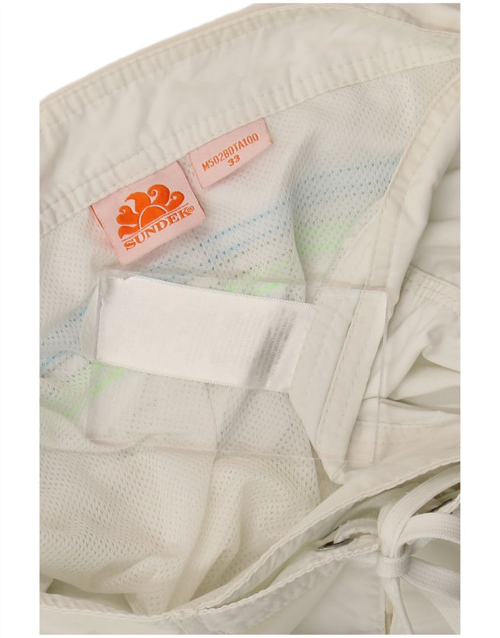 Sundek Short de bain homme grand nylon blanc
