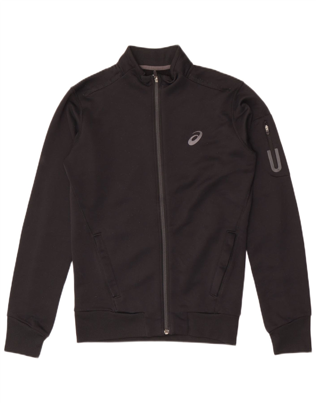Asics Veste de survêtement pour homme Petit Noir Polyester