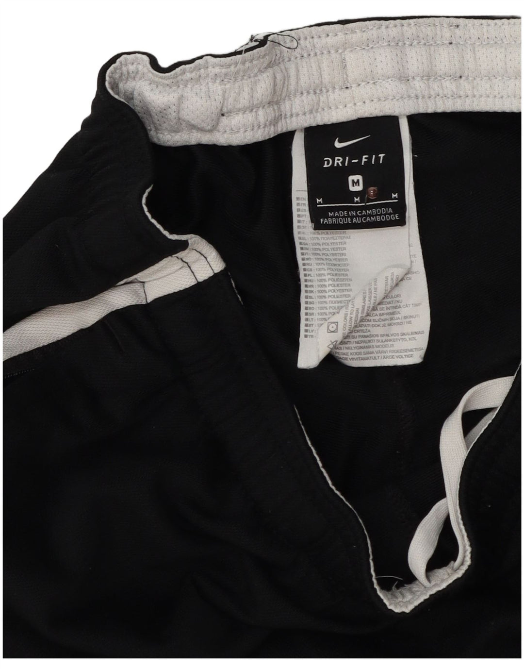 Pantalon de survêtement Nike pour homme en polyester color block noir moyen
