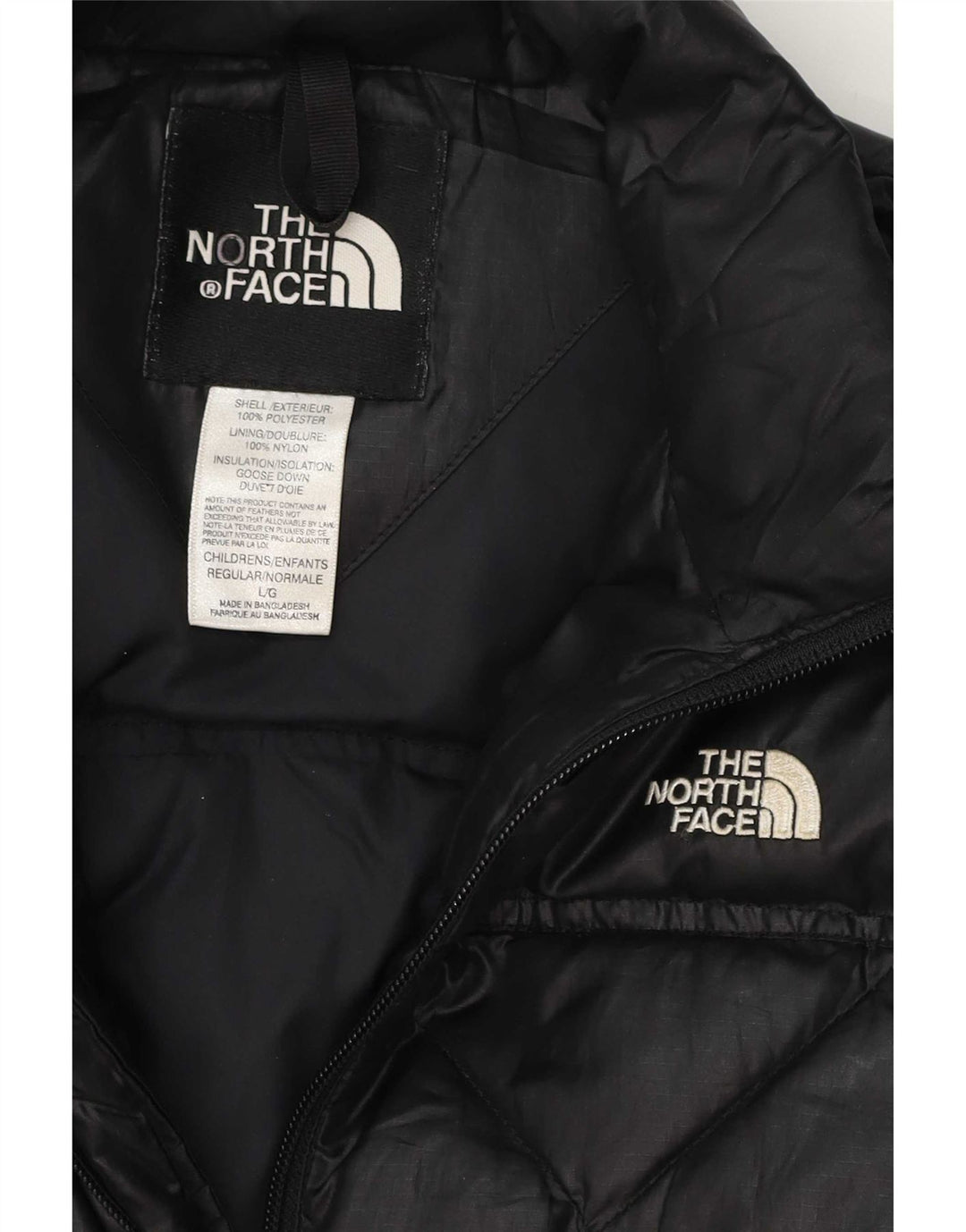 The North Face Veste matelassée pour filles 11-12 ans Large Noir Polyester