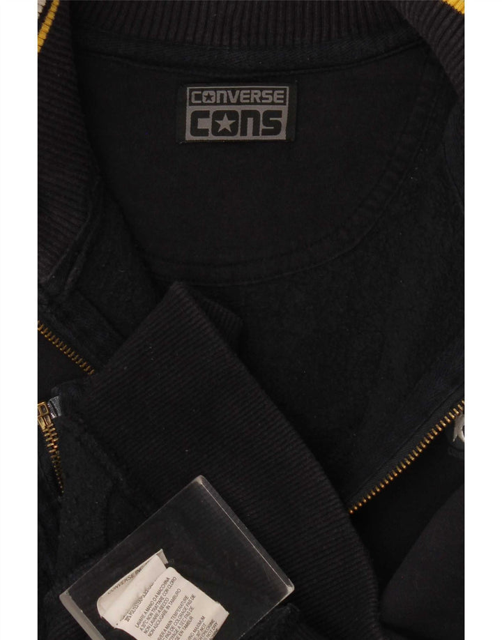 Converse Veste de survêtement pour homme en coton bleu marine Taille S