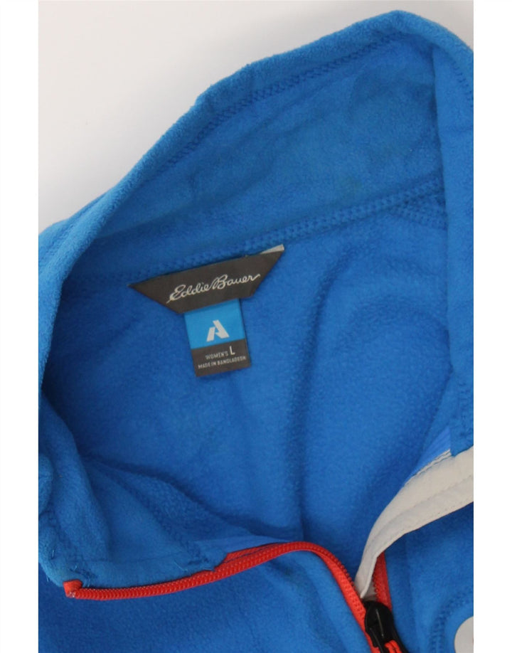 EDDIE BAUER Womens Fleece Jacket UK 16 Large Blue Polyester Vintage Eddie Bauer and Second-Hand Eddie Bauer from Messina Hembry 