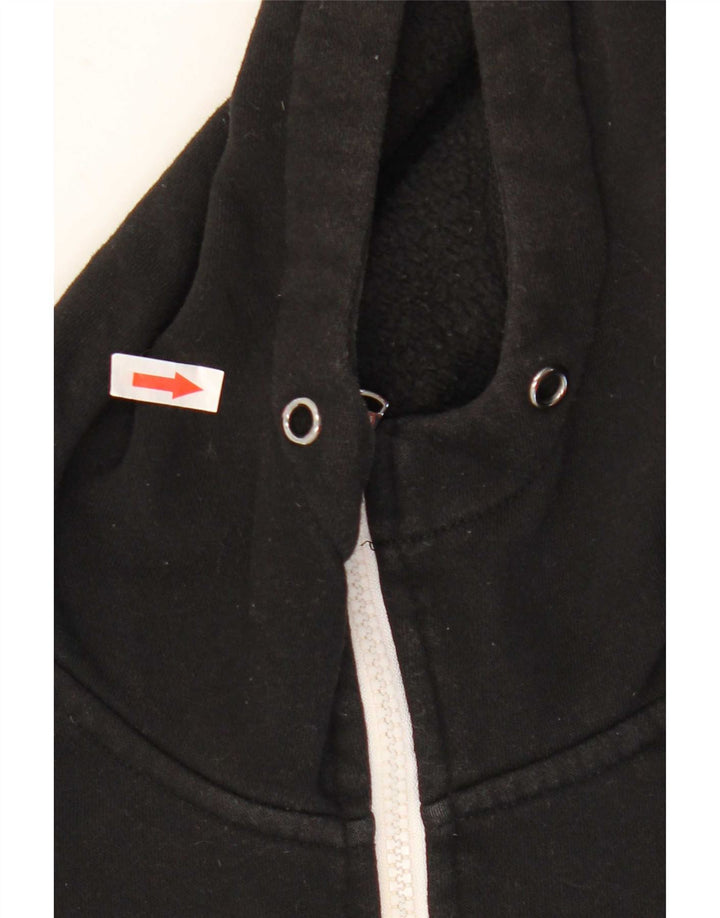 Michael Kors Pull à capuche zippé graphique pour homme en coton noir moyen