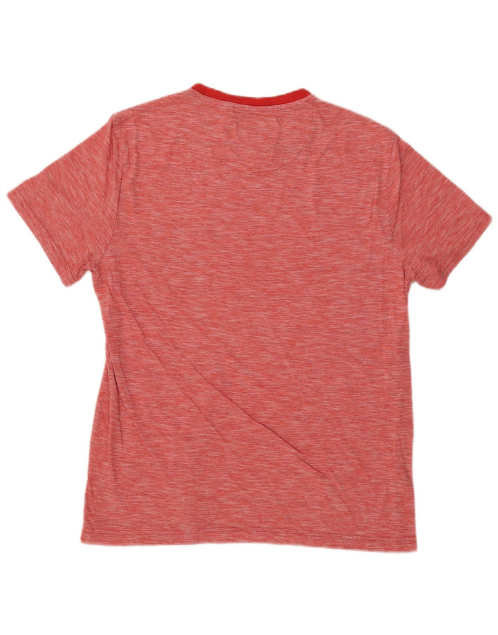 Penguin T-Shirt Homme Haut Large Rouge Moucheté Coton