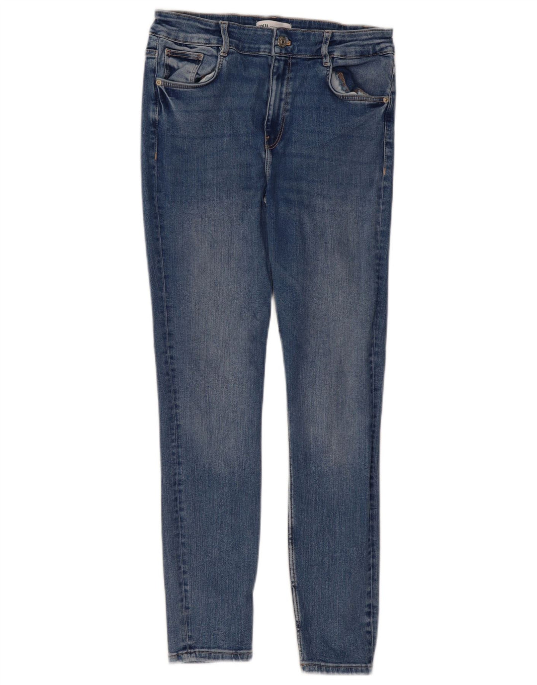 Zara Jean skinny pour femme EU 40 Medium W30 L28 Bleu