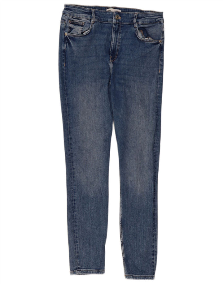 Zara Jean skinny pour femme EU 40 Medium W30 L28 Bleu