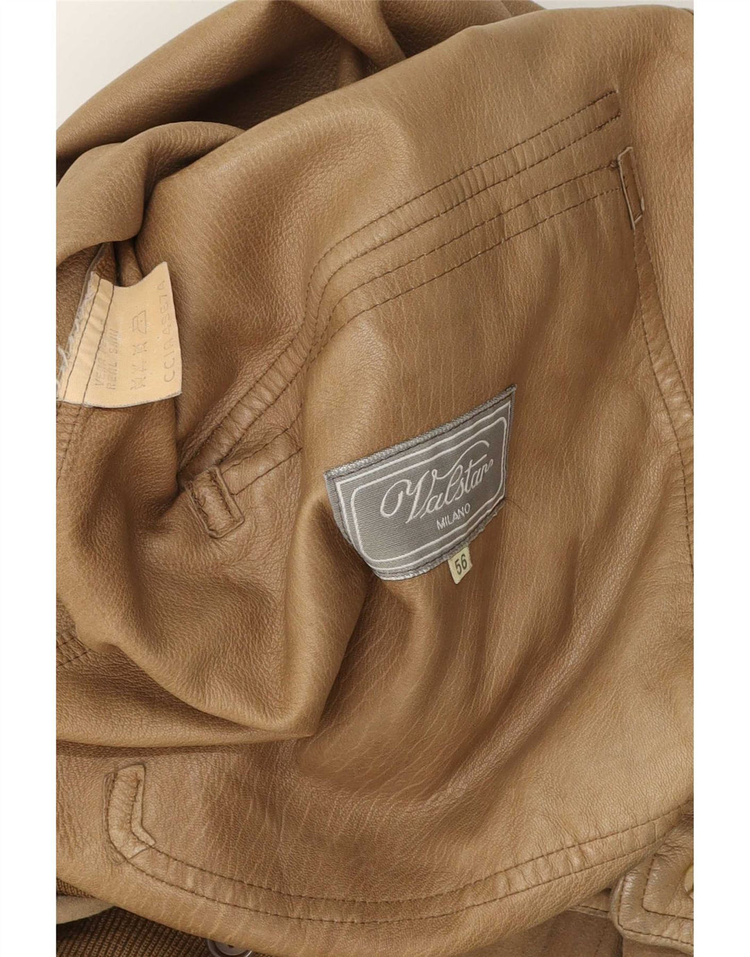 Valstar Veste en cuir pour homme IT 56 3XL Marron