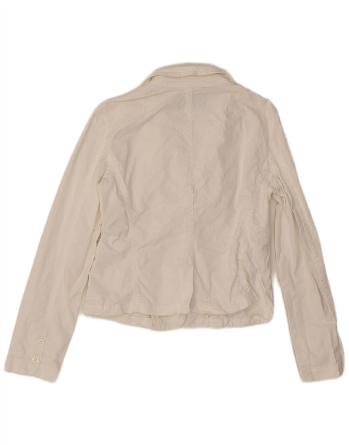 Armani Veste blazer à 3 boutons pour femme UK 16 Large Blanc