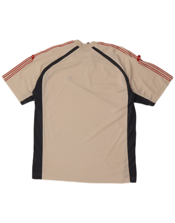 Adidas T-shirt pour homme en polyester color block beige moyen