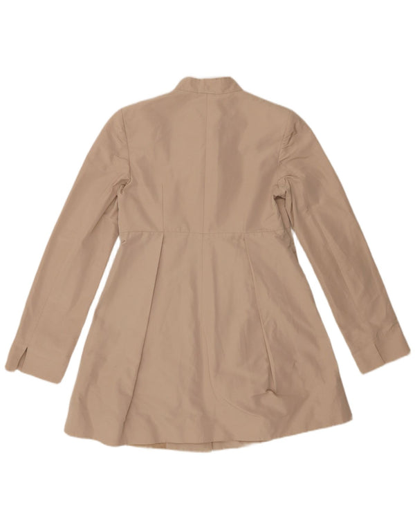 Pinko Veste blazer longue pour femme UK 14 Large Beige Polyester