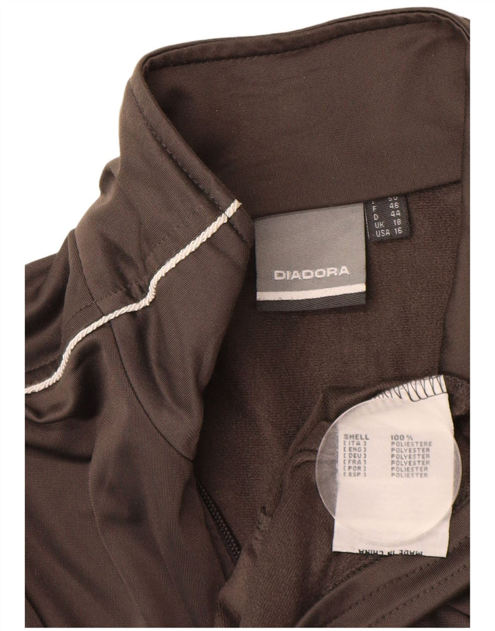 DIADORA Veste de survêtement pour femme UK 18 XL Gris