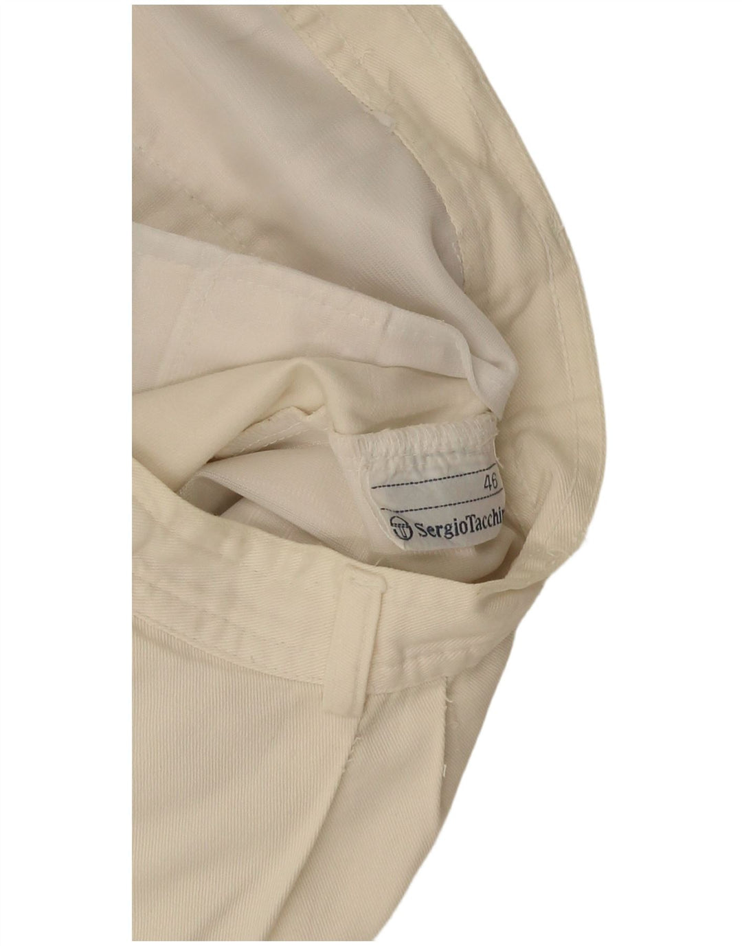 Sergio Tacchini Short Chino Homme IT 46 Small W28 Blanc