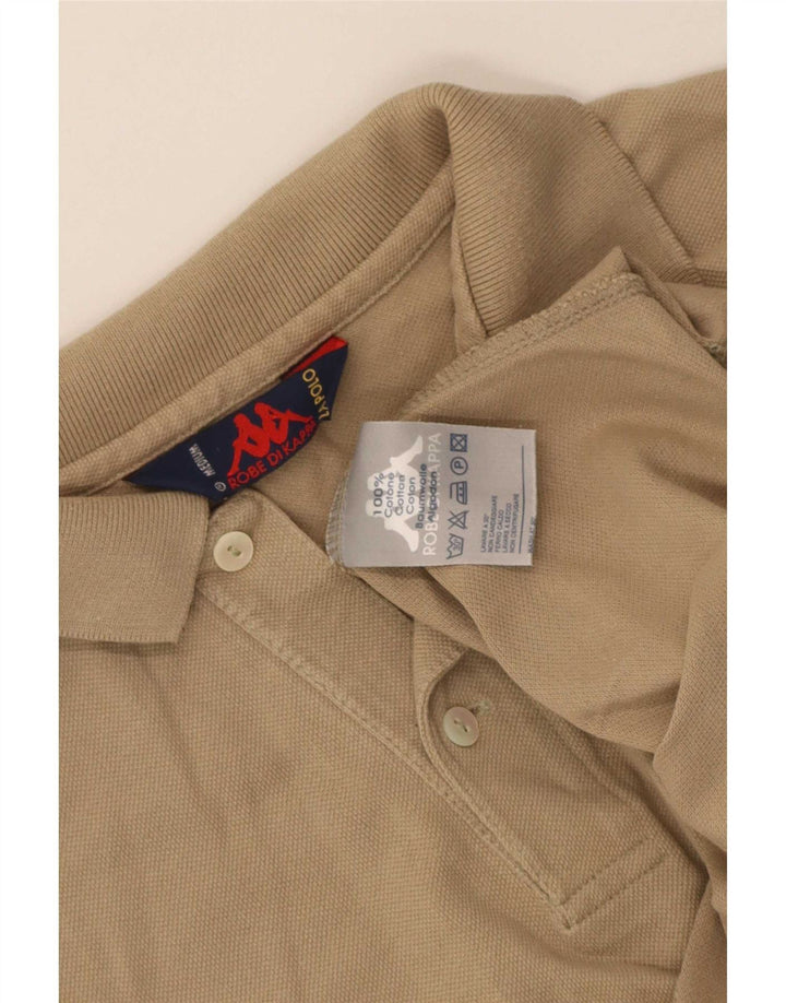 Kappa Polo Homme Beige Moyen Coton