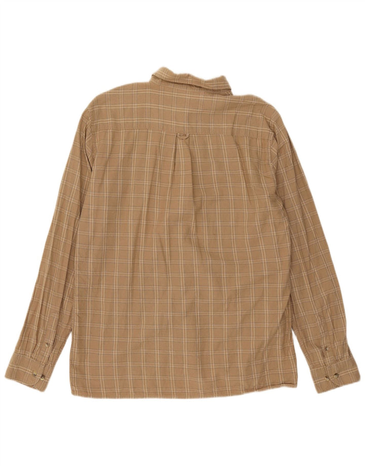 Lee Chemise en Flanelle Homme Grand Carreau Beige Coton