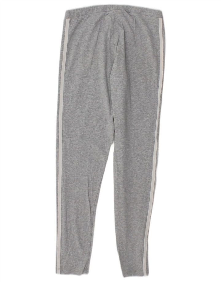 Adidas Leggings Femme UK 10 Petit Gris Coton