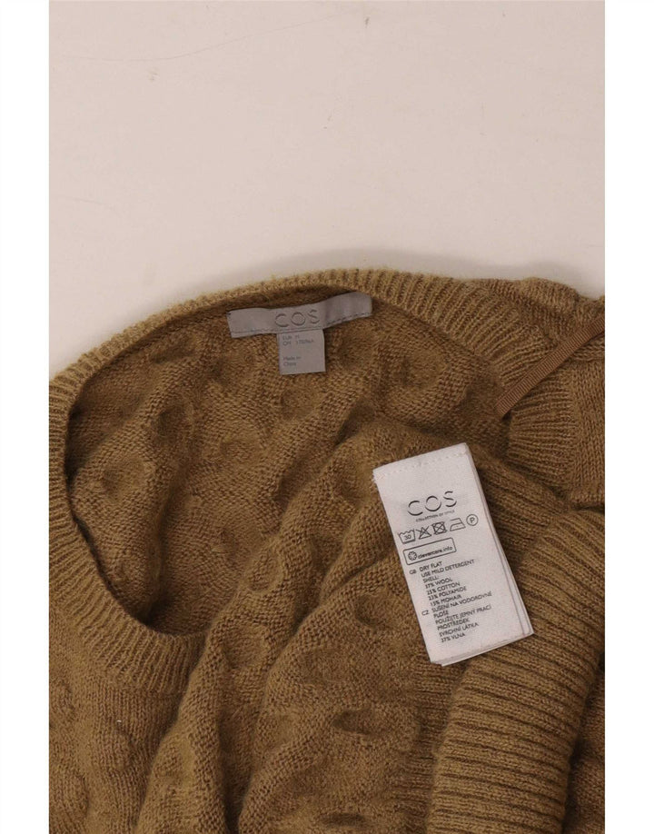 Cos Pull Col Rond Homme Laine Beige Moyen