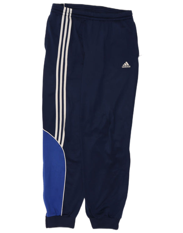Adidas Pantalon de survêtement pour homme UK 42/44 Bleu marine moyen Polyester