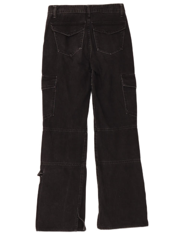 Zara Jean Cargo Loose Femme EU 32 2XS W22 L30 Coton Noir