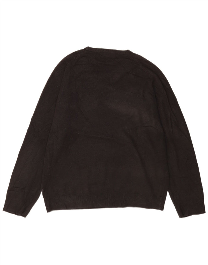 Marks & Spencer Pull col V pour homme UK 41/43 Large Noir