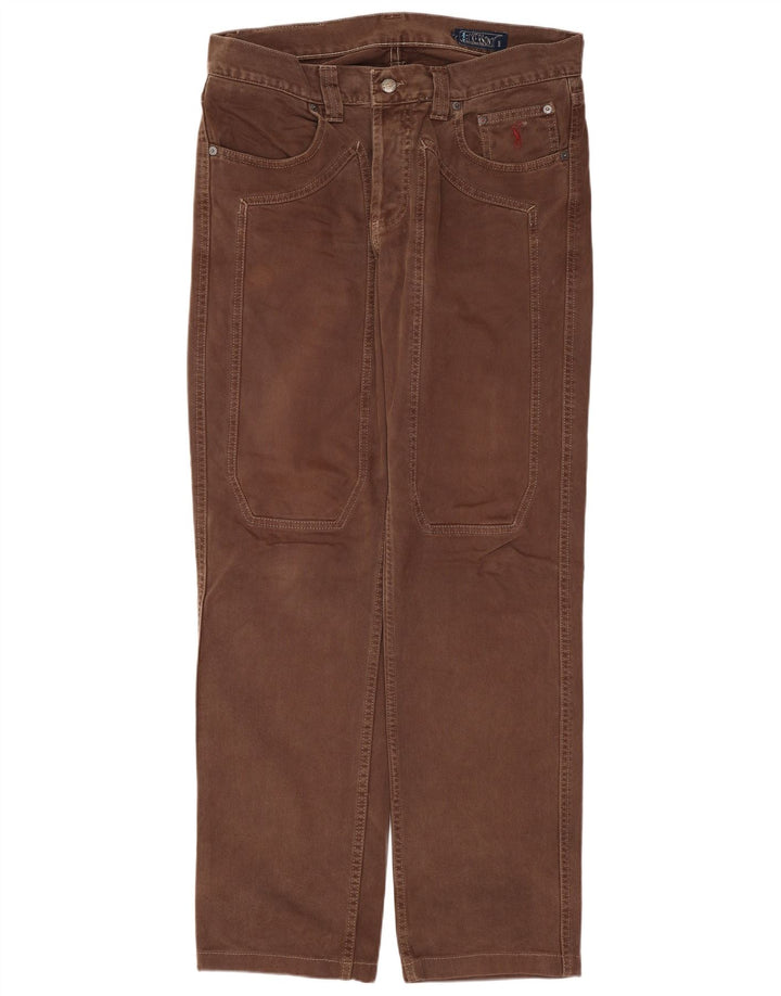 Jeckerson Jean droit homme W33 L30 marron coton