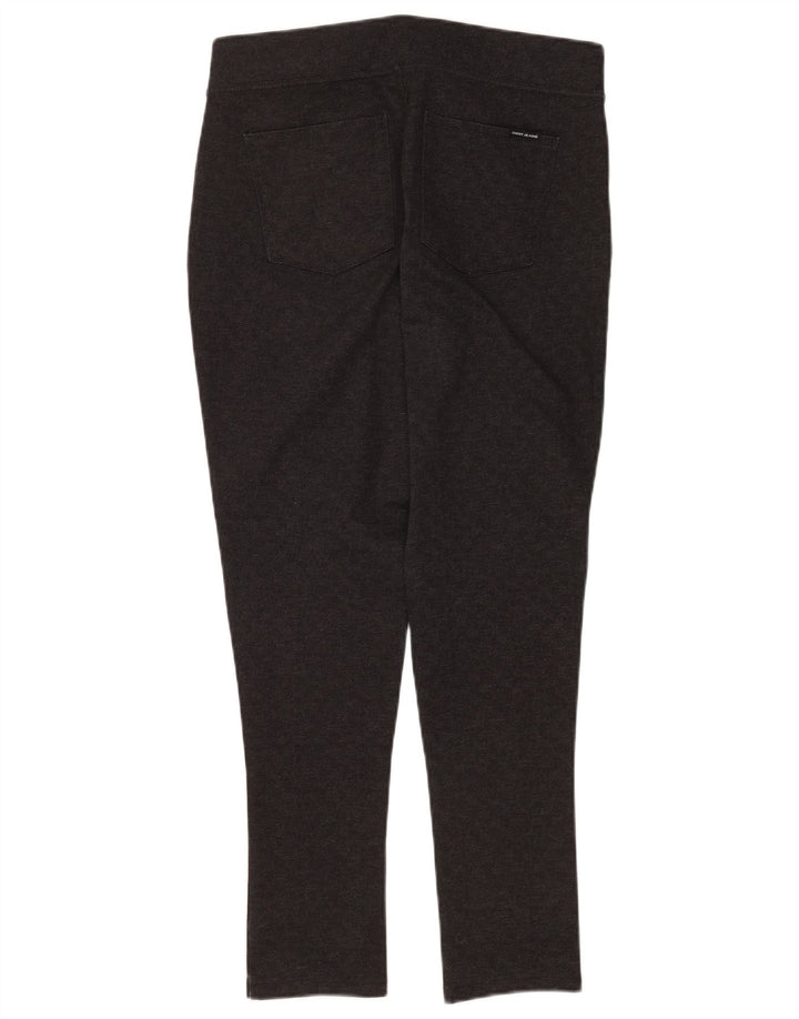Dkny Pantalon décontracté skinny pour femme Medium W30 L28 Gris à carreaux Polyester