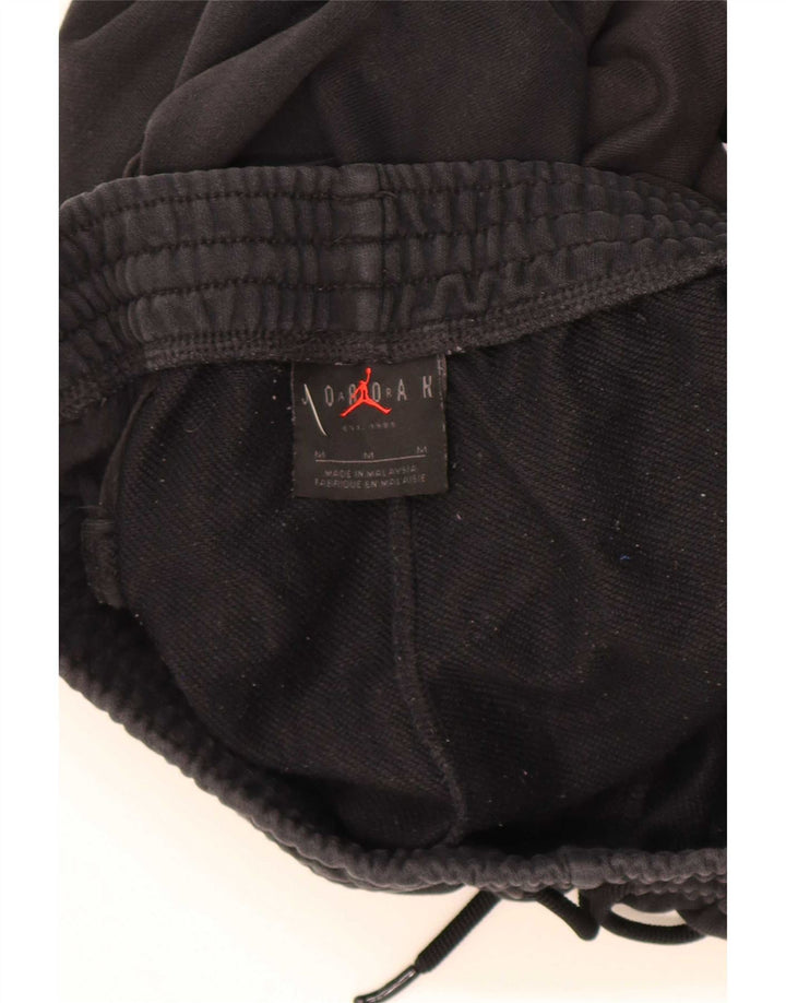 Jordan Short de sport graphique pour homme en coton noir moyen