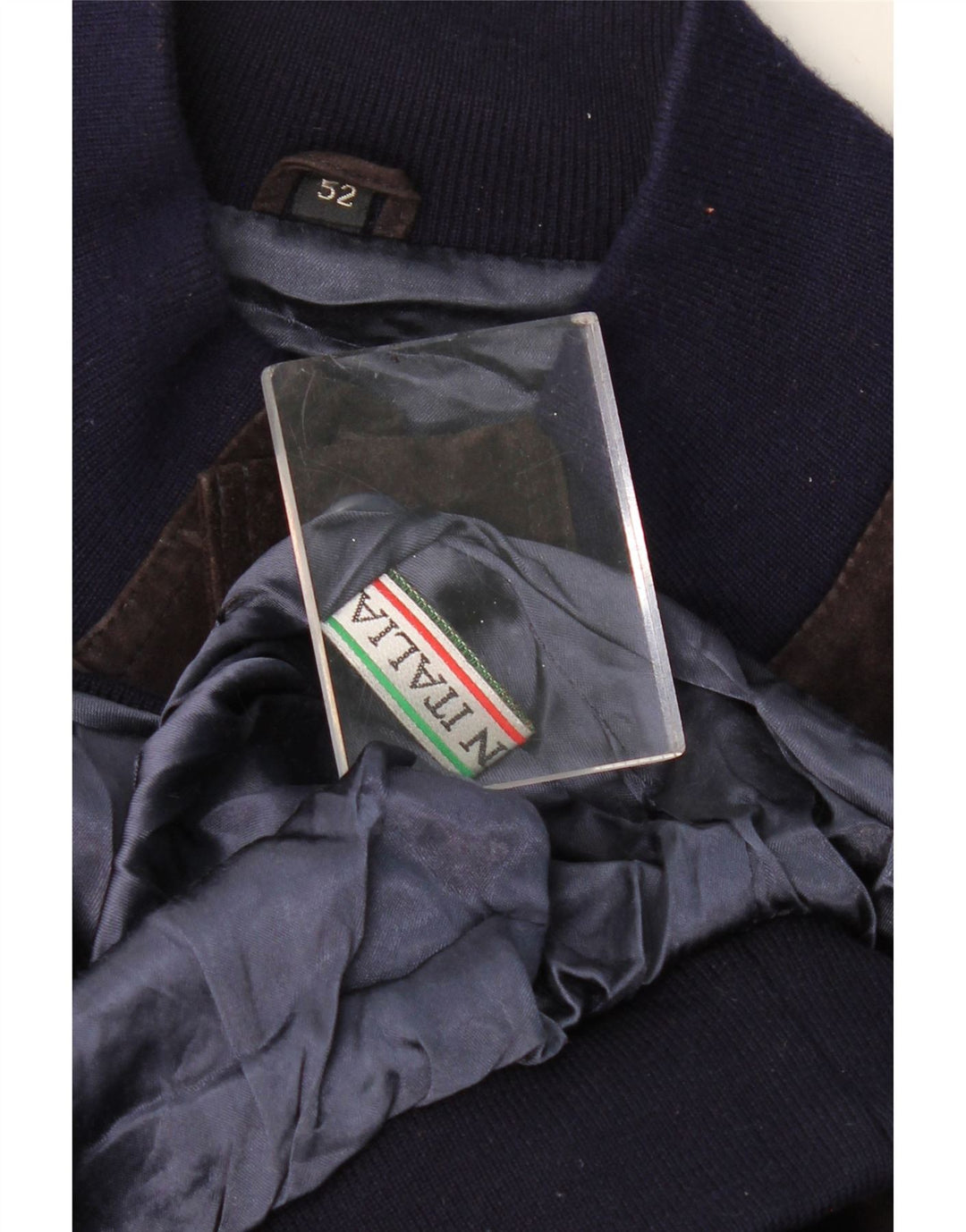 VINTAGE Veste Bomber En Daim Homme IT 52 XL Violet