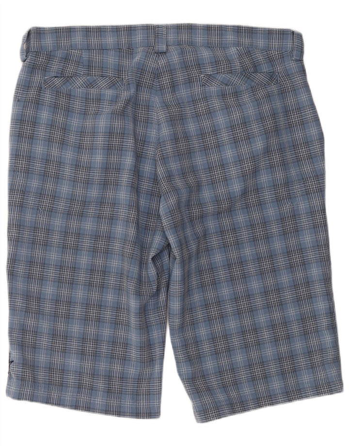 IGUANA Short Chino Homme W36 Grand Carreau Bleu Polyester