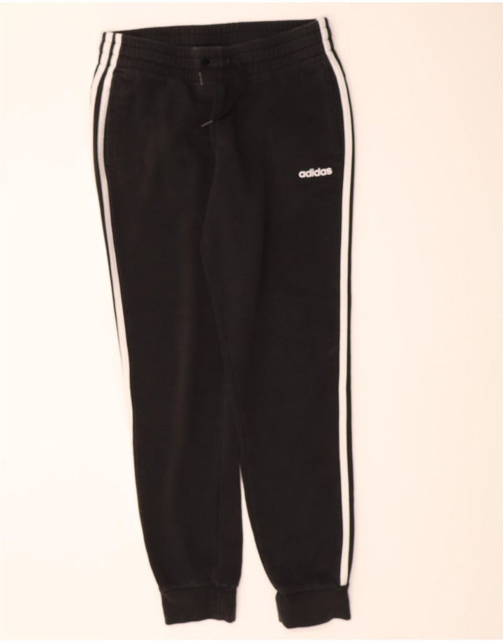 ADIDAS Womens Tracksuit Trousers Joggers UK 12/14 Medium  Black Elastane Vintage Adidas and Second-Hand Adidas from Messina Hembry 