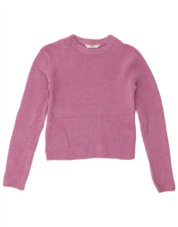 Marks & Spencer Haut court à manches longues pour filles 11-12 ans Rose Polyester