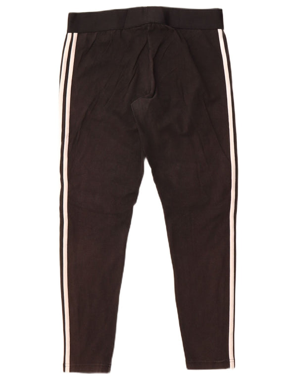 Adidas Leggings Femme UK 16/18 Large Noir Coton