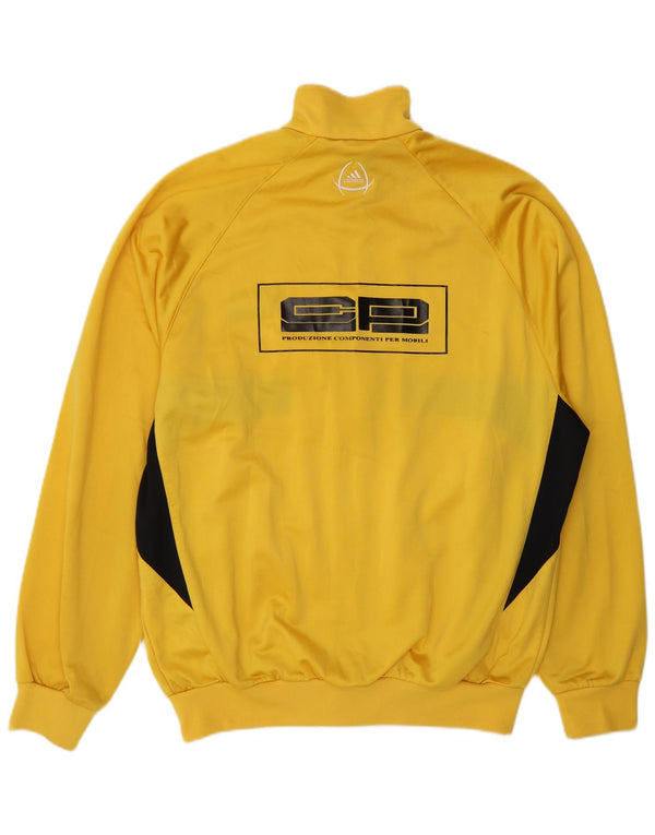 Adidas Veste de survêtement graphique pour homme UK 44/46 Large Jaune Colorblock