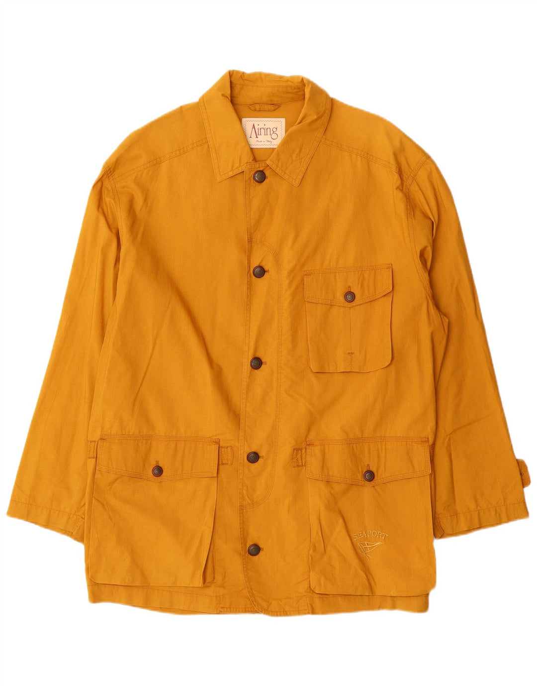 veste utilitaire vintage pour hommes IT 50 Grand Jaune