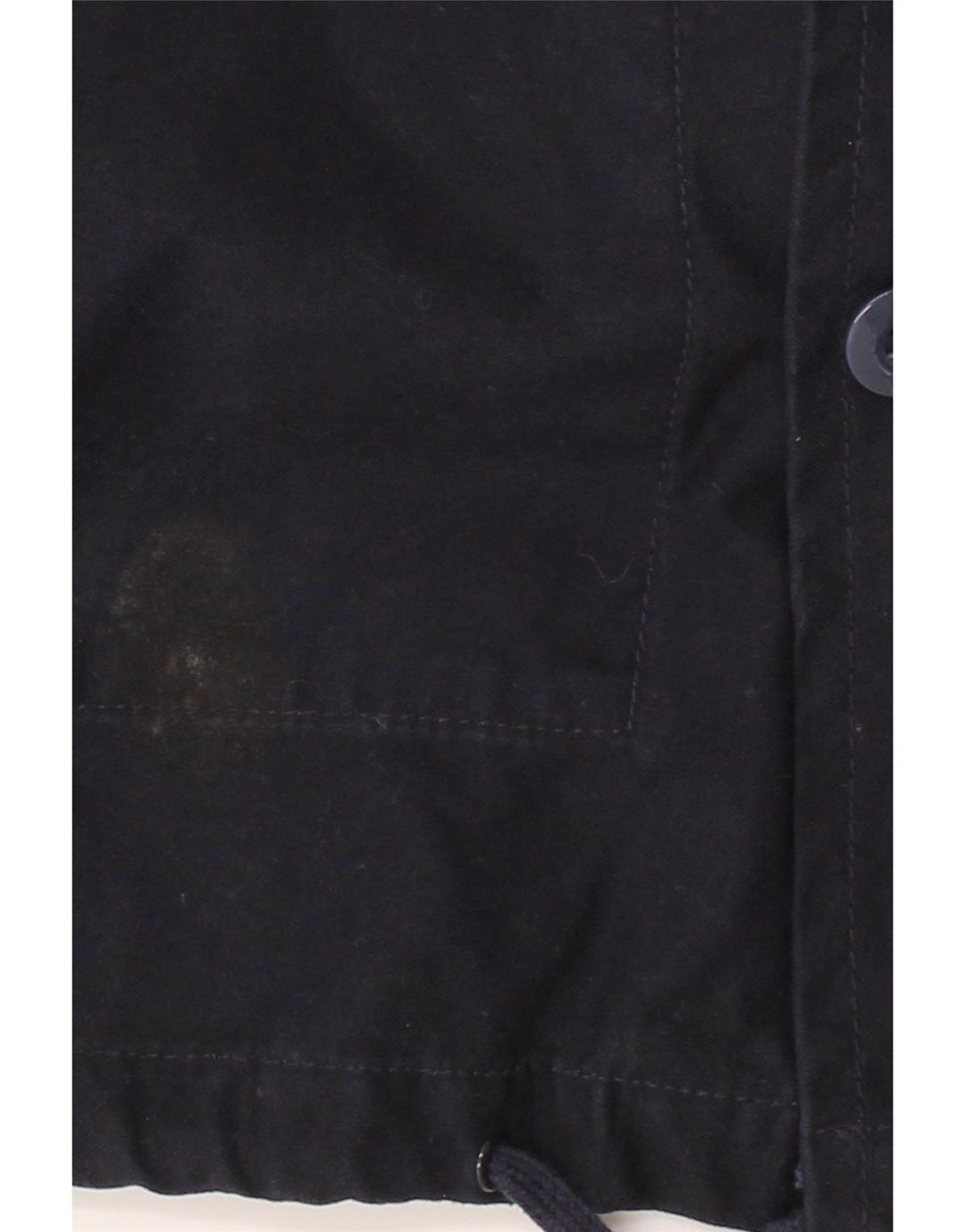 BRANDIT Mens Hooded Parka Jacket UK 36 Small Navy Blue Polyester Vintage Brandit and Second-Hand Brandit from Messina Hembry 