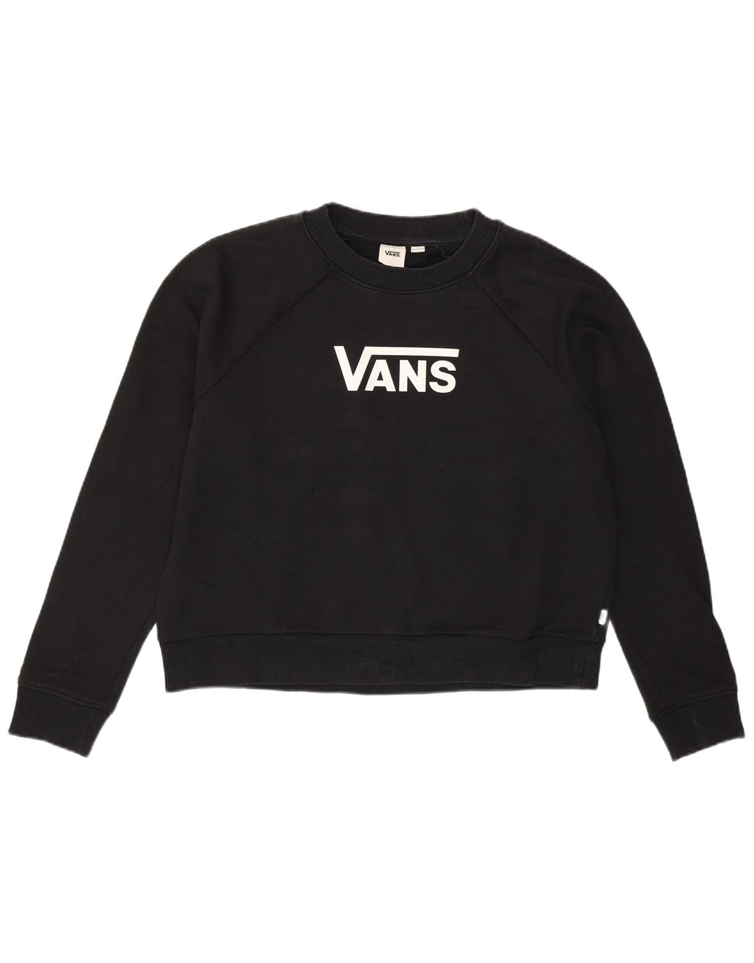 Vans Sweat-shirt surdimensionné Crop Graphic pour femme UK 14 Noir moyen