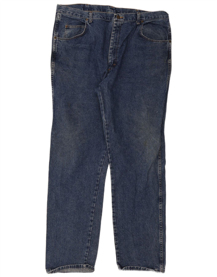 Wrangler Jean droit homme W42 W34 bleu coton