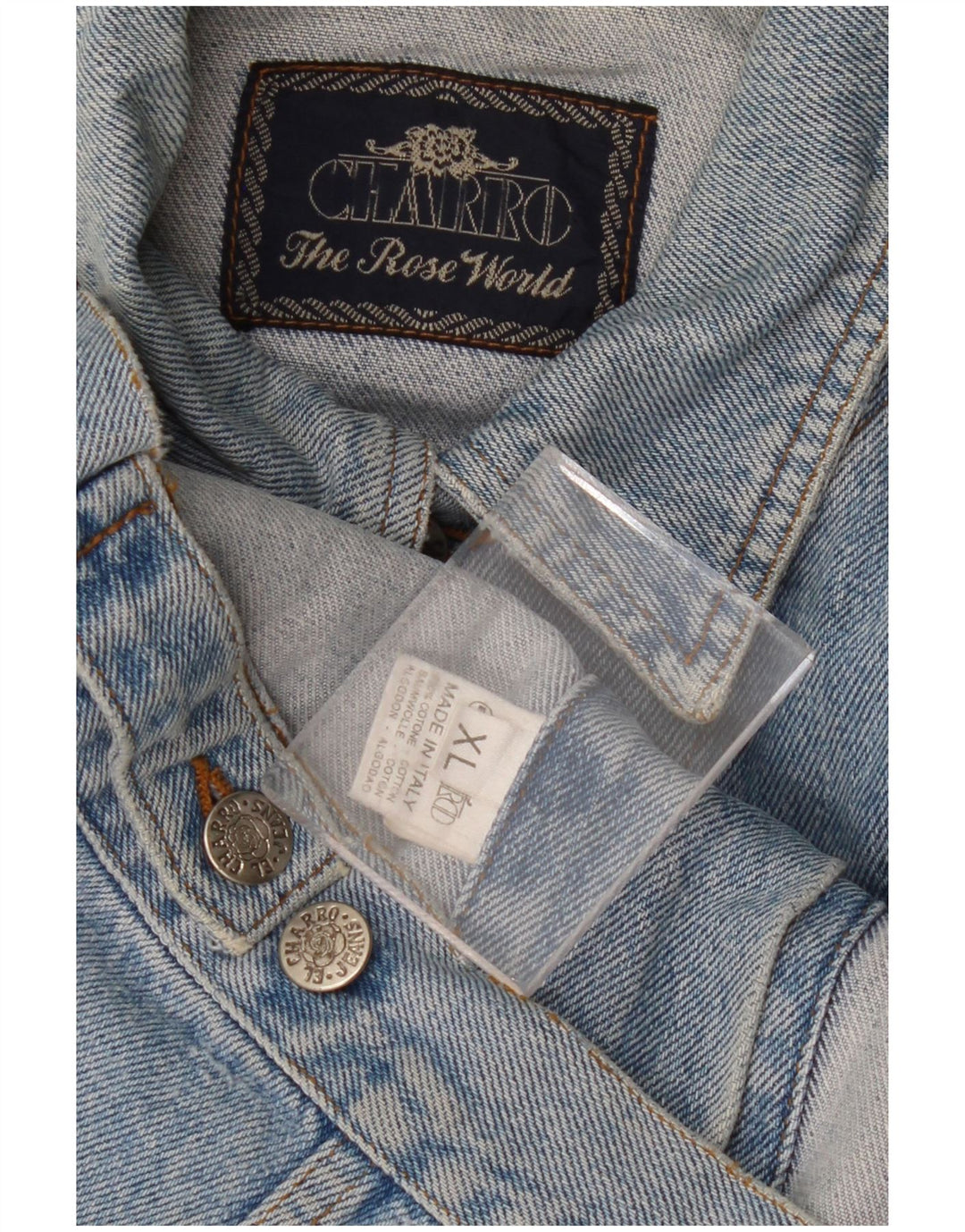 CHARRO Womens Oversized Denim Jacket UK 18 XL Blue Cotton Vintage Charro and Second-Hand Charro from Messina Hembry 