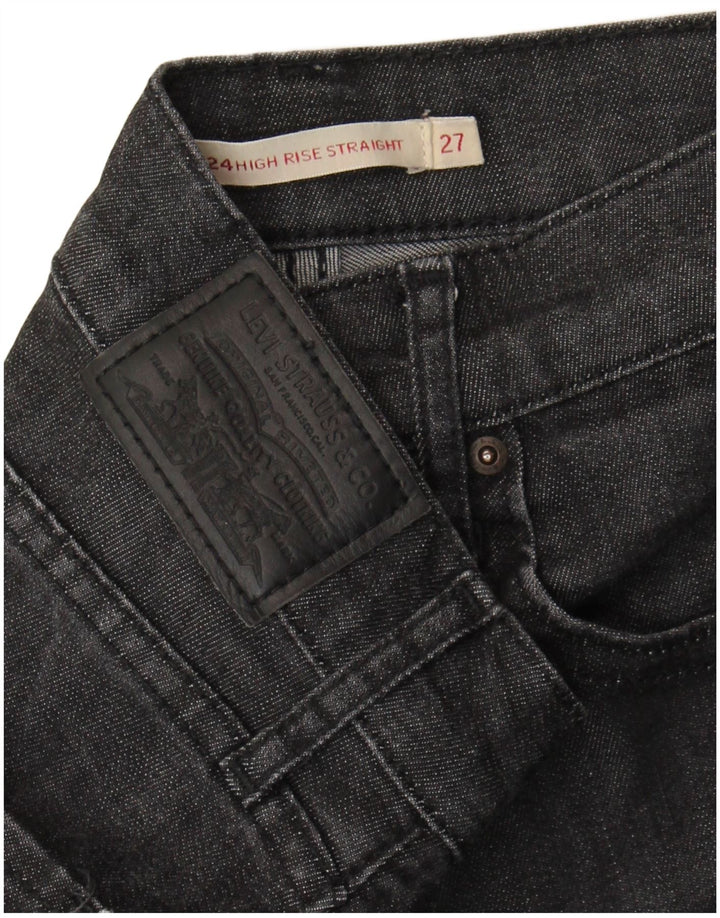Levi's Jean Droit 724 Taille Haute Femme W27 L27 Gris
