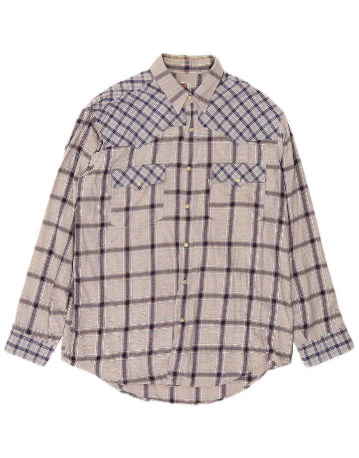 Levi's Chemise Homme Grand Carreau Gris Coton