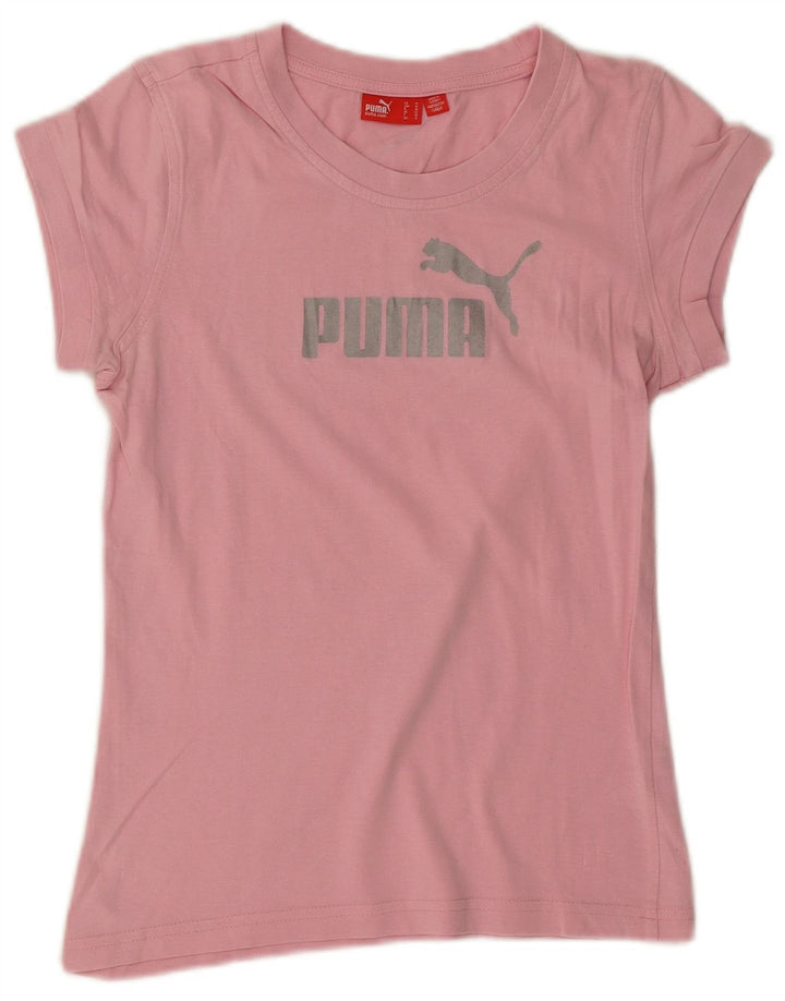 Puma T-shirt graphique pour femme UK 12 Rose moyen