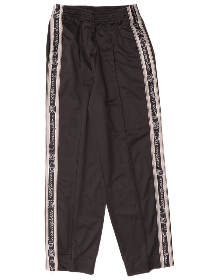 CHAMPION Pantalon de Survêtement Graphique Homme Noir Moyen Polyester