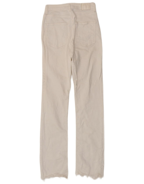 Zara Femme Jean Slim EU 36 XS W26 L32 Coton Blanc