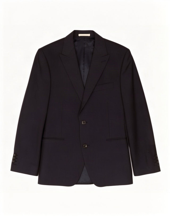 Marks & Spencer Veste blazer à 2 boutons pour homme UK 38 en laine bleu marine moyen