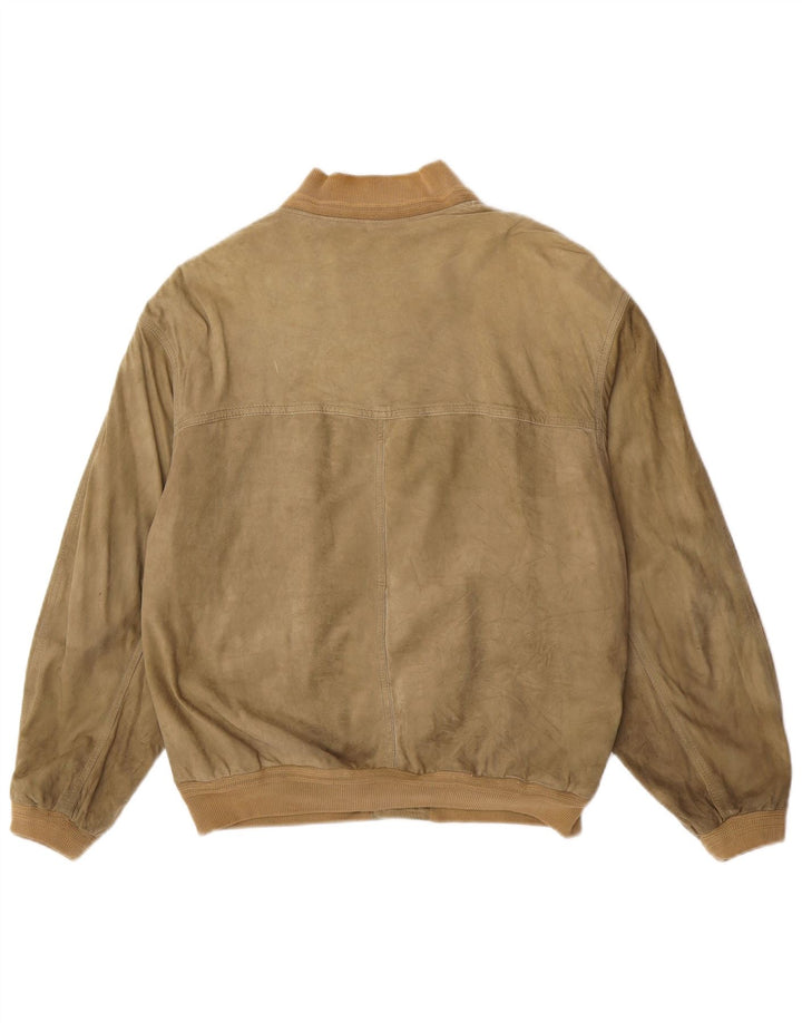 Scout Veste bomber en daim pour homme UK 40 Large Vert