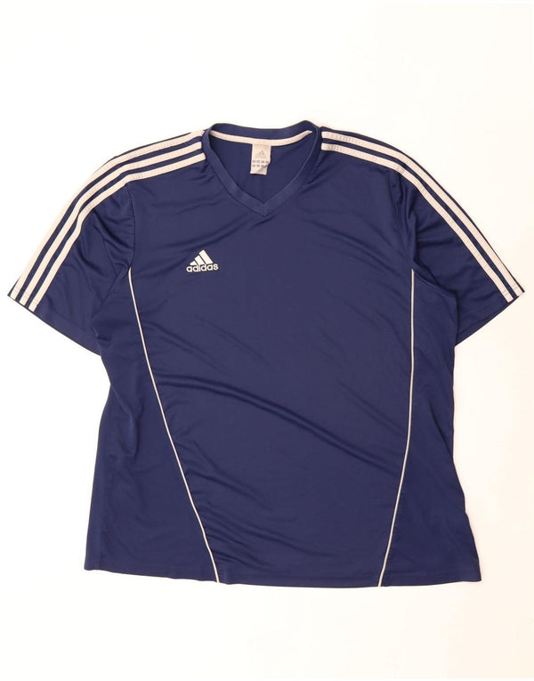 Adidas T-Shirt Homme Top 2XL Bleu Marine Polyester